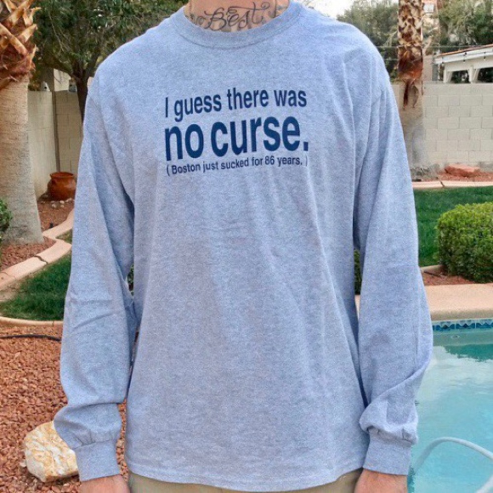 Boston Redsox Curse Long Sleeve Tee